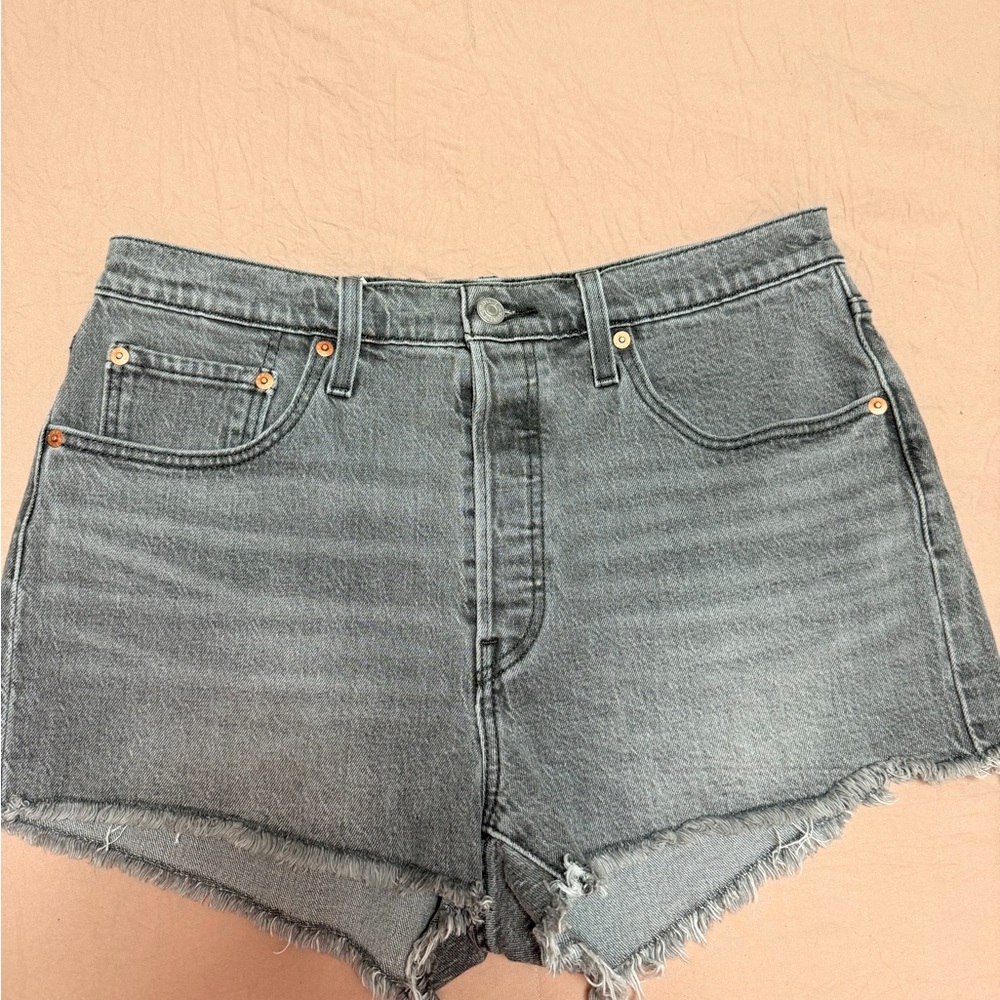 Levi's Charcoal Jean Shorts